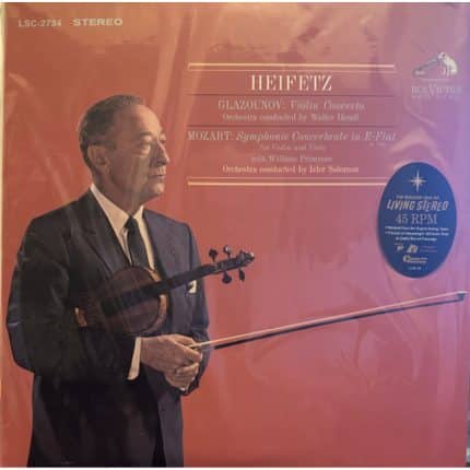 Vinilo Jascha Heifetz – Glazounov Violin Concerto, Mozart Symphonie Concertante